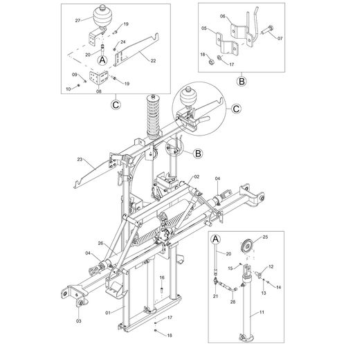 Mastro - Condor 800 AM18 Reposição 1220349 (CONJUNTO COMPLETO) Mastro - Condor 800 AM18 Reposição 1220349 (CONJUNTO COMPLETO)