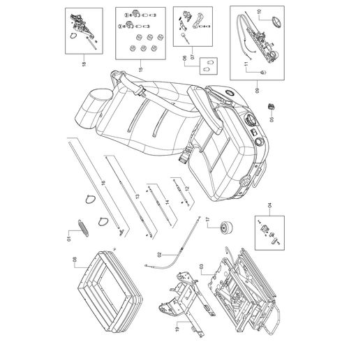 ASSENTO DO OPERADOR 02 1220727 (CONJUNTO COMPLETO) ASSENTO DO OPERADOR 02 1220727 (CONJUNTO COMPLETO)