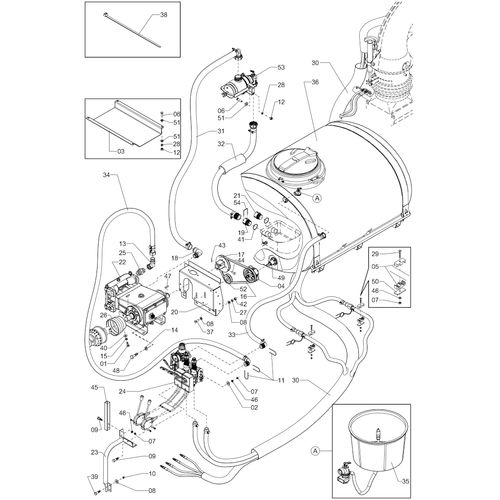 CIRCUITO DEFENSIVO BOMBA JP/100 1223406 (CONJUNTO COMPLETO) CIRCUITO DEFENSIVO BOMBA JP/100 1223406 (CONJUNTO COMPLETO)