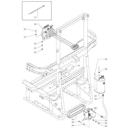 CIRC HIDR CABO CN800-AM18 1225066 (CONJUNTO COMPLETO)