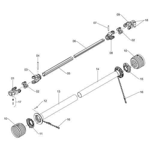 CARDÃ CONV  710 101 Z=8 X Ø30 1225451 (CONJUNTO COMPLETO)