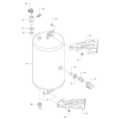 RESERVATÓRIO PNEUMÁTICO COMPLETO 1225931 (CONJUNTO COMPLETO) RESERVATÓRIO PNEUMÁTICO COMPLETO 1225931 (CONJUNTO COMPLETO)