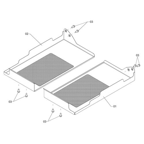 ELEMENTO PROTEÇÃO DO RADIADOR 1231107 (CONJUNTO COMPLETO)