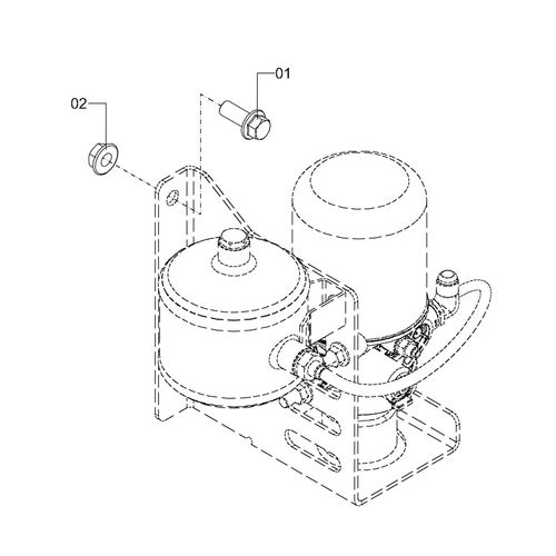 ELEMENTO LIGAÇÃO  2PARAF M16X40 + PORCAS - 1231321 - VERSÃO - 2016/2-  -0