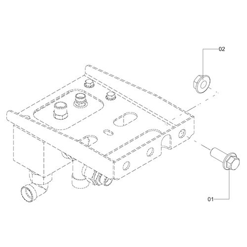 ELEMENTO LIGAÇÃO  2PARAF M16X40 + PORCAS - 1231321 - VERSÃO - 2020/9-  -0