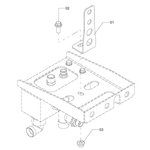 ELEMENTO LIGAÇÃO  2PARAF M16X40 + PORCAS - 1231321 - VERSÃO - 2020/9-A -0