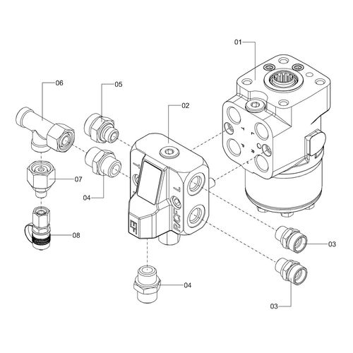 MONTAGEM HIDROSTÁTICA MANUAL 1231462 (CONJUNTO COMPLETO)