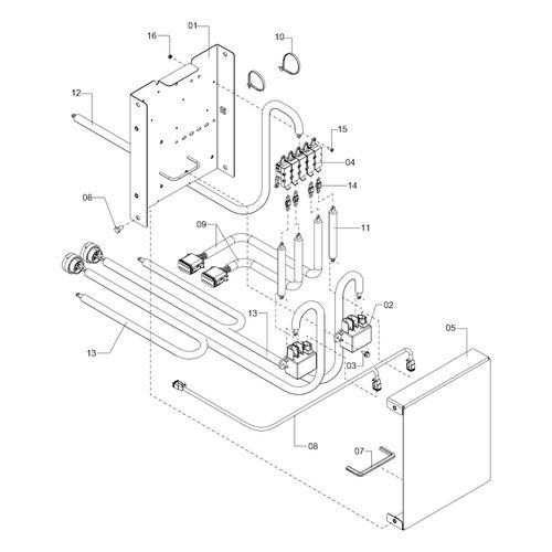 Conjunto caixa de fusível 1232265 (CONJUNTO COMPLETO)