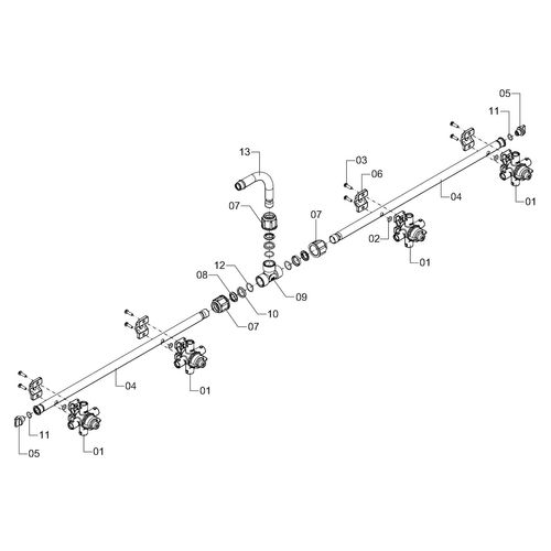 Conjunto - ramal esp. 350 - 4 bicos iso 1232937 (CONJUNTO COMPLETO) Conjunto - ramal esp. 350 - 4 bicos iso 1232937 (CONJUNTO COMPLETO)