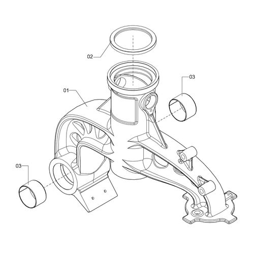 SUPORTE CENTRAL SUSPENSÃO DIR - PRENSADO 1233080 (CONJUNTO COMPLETO) SUPORTE CENTRAL SUSPENSÃO DIR - PRENSADO 1233080 (CONJUNTO COMPLETO)