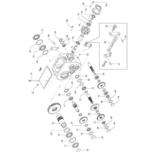 REDUTOR DUPLO 16,5:1 E 66:1 1233144 (CONJUNTO COMPLETO) REDUTOR DUPLO 16,5:1 E 66:1 1233144 (CONJUNTO COMPLETO)