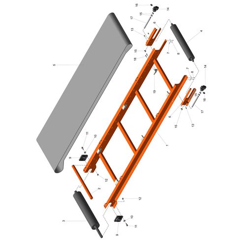CONJUNTO DA ESTEIRA 1233865 (CONJUNTO COMPLETO) CONJUNTO DA ESTEIRA 1233865 (CONJUNTO COMPLETO)