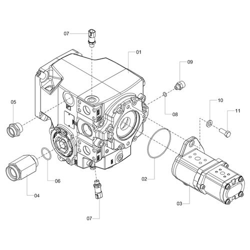 Submontagem bomba da transmissão 1234594 (CONJUNTO COMPLETO) Submontagem bomba da transmissão 1234594 (CONJUNTO COMPLETO)