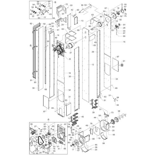 Módulo vertical direito 1235866 (CONJUNTO COMPLETO) Módulo vertical direito 1235866 (CONJUNTO COMPLETO)