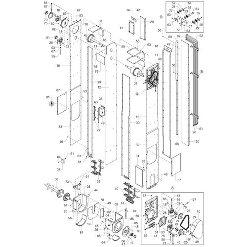 Módulo vertical esquerdo 1236764 (CONJUNTO COMPLETO) Módulo vertical esquerdo 1236764 (CONJUNTO COMPLETO)