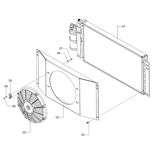 CONDENSADOR - COMPLETO 1238692 (CONJUNTO COMPLETO) CONDENSADOR - COMPLETO 1238692 (CONJUNTO COMPLETO)