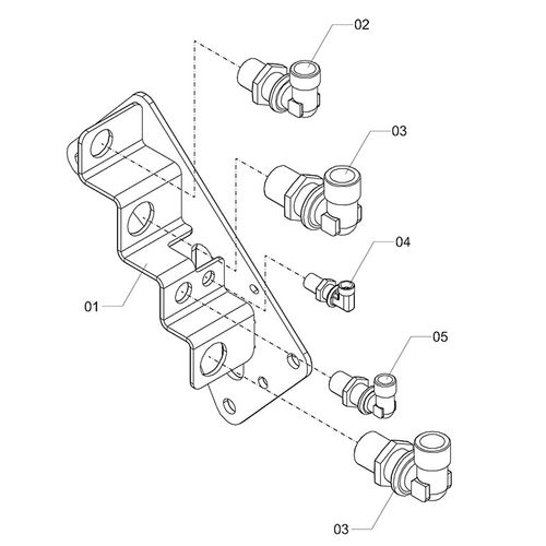 PAINEL HIDRÁULICO ESQUERDO - 1239407 - VERSÃO - 2017/2-  -0