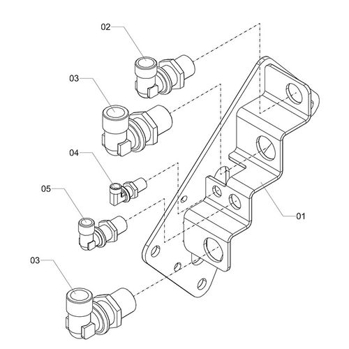 PAINEL HIDRÁULICO DIREITO 1239419 (CONJUNTO COMPLETO)