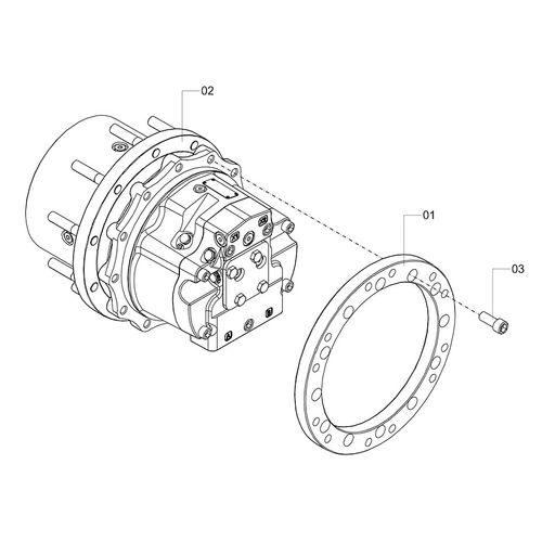 MONTAGEM DO REDUTOR PLANETÁRIO CT11 1239438 (CONJUNTO COMPLETO) MONTAGEM DO REDUTOR PLANETÁRIO CT11 1239438 (CONJUNTO COMPLETO)