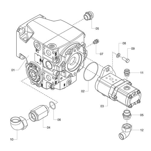 Conjunto bombas hidráulicas 1239665 (CONJUNTO COMPLETO)