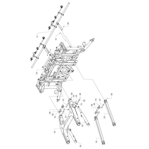 QUADRO BARRA 28M - ESP. 500 ISO DESCENT 1240145 (CONJUNTO COMPLETO) QUADRO BARRA 28M - ESP. 500 ISO DESCENT 1240145 (CONJUNTO COMPLETO)