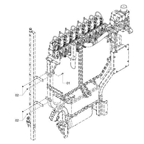 ELEMENTO LIGAÇÃO 4PARAFM6X20 + PORCAS - 1240689 - VERSÃO - 2016/12-  -0