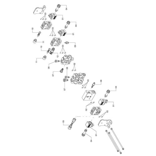 Comando hidráulico principal 1240904 (CONJUNTO COMPLETO) Comando hidráulico principal 1240904 (CONJUNTO COMPLETO)