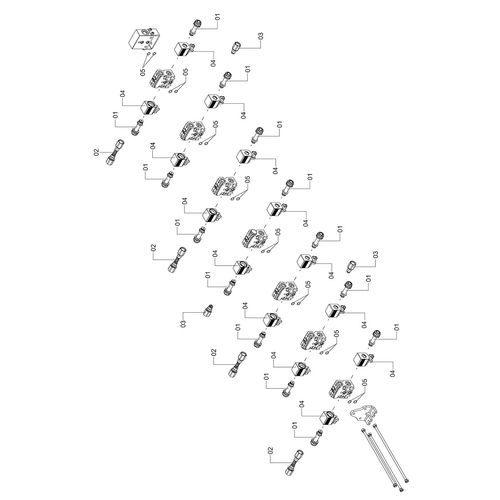 Comando hidráulico das barras - 1241288 - VERSÃO - 2019/7-  -0