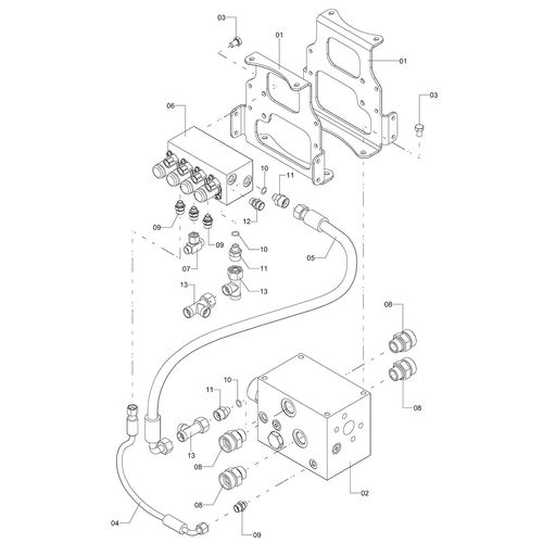 MÓDULO ACIONAMENTO HIDRÁULICO 1241325 (CONJUNTO COMPLETO) MÓDULO ACIONAMENTO HIDRÁULICO 1241325 (CONJUNTO COMPLETO)