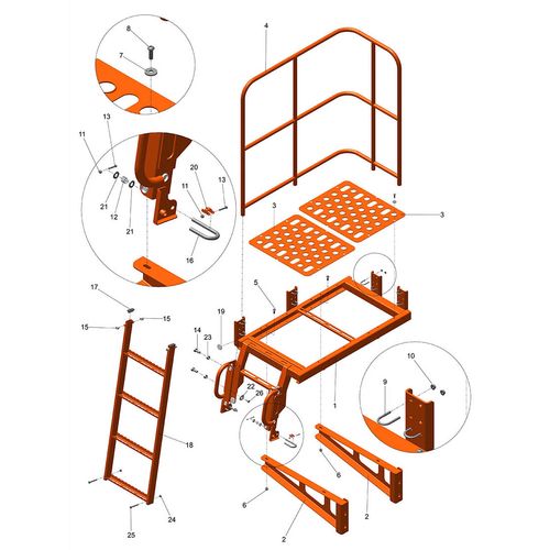 Módulo acesso - Tellus 10.000 NPK 1241629 (CONJUNTO COMPLETO)