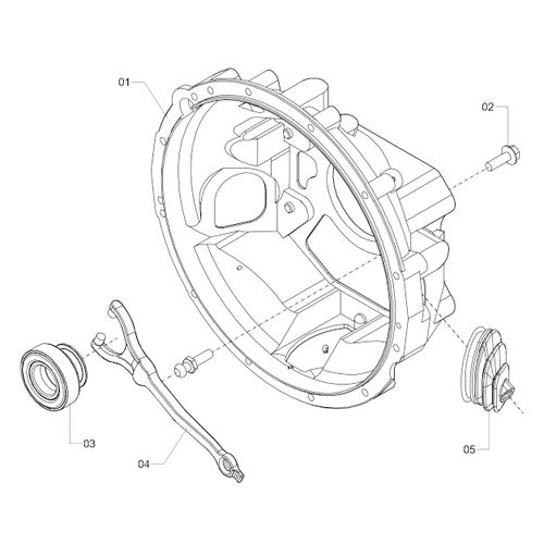 KIT CARCAÇA DE EMBREAGEM FS2305B PINTADA 1243529 (CONJUNTO COMPLETO) KIT CARCAÇA DE EMBREAGEM FS2305B PINTADA 1243529 (CONJUNTO COMPLETO)