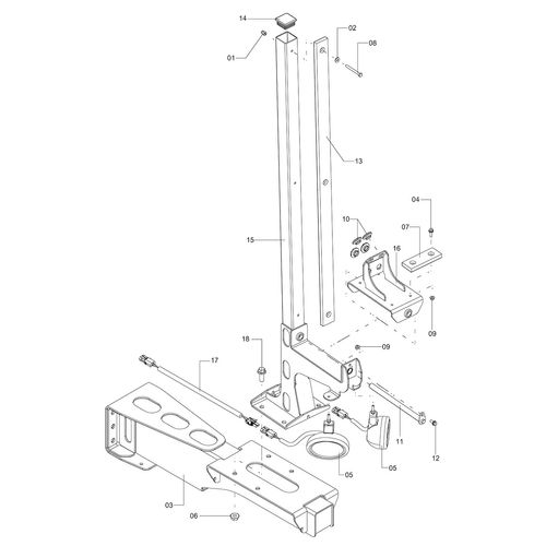 Módulo apoio da barra direito 1244214 (CONJUNTO COMPLETO) Módulo apoio da barra direito 1244214 (CONJUNTO COMPLETO)