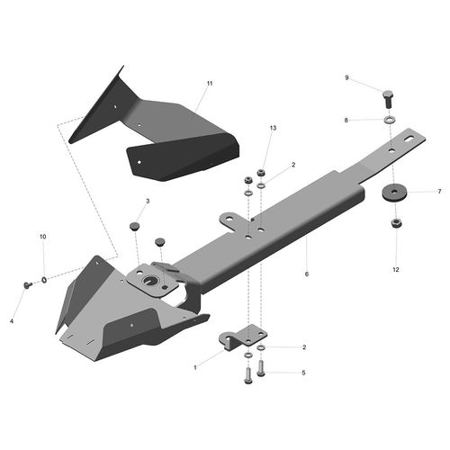 MONTAGEM DA CALHA ESQUERDA 1244289 (CONJUNTO COMPLETO) MONTAGEM DA CALHA ESQUERDA 1244289 (CONJUNTO COMPLETO)