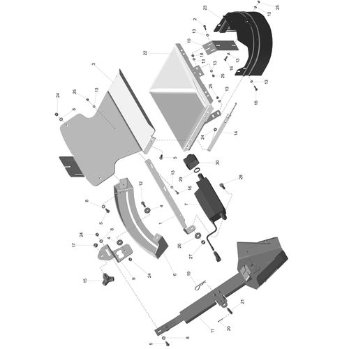 Montagem do ponto de queda esquerdo 1244297 (CONJUNTO COMPLETO) Montagem do ponto de queda esquerdo 1244297 (CONJUNTO COMPLETO)