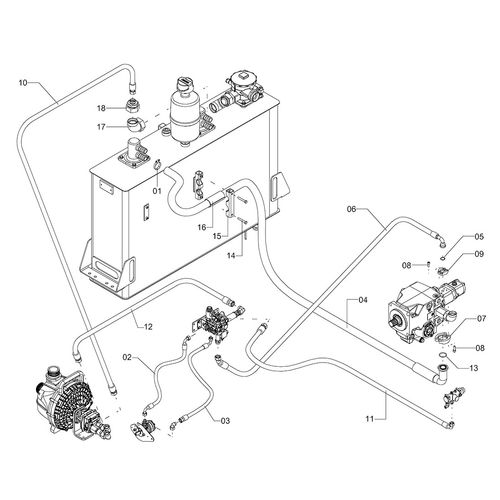 Circuito hidr. - bomba JP e centrífuga 1244336 (CONJUNTO COMPLETO) Circuito hidr. - bomba JP e centrífuga 1244336 (CONJUNTO COMPLETO)