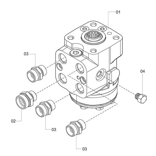 VÁLVULA DIREÇÃO 160CC 1245207 (CONJUNTO COMPLETO)
