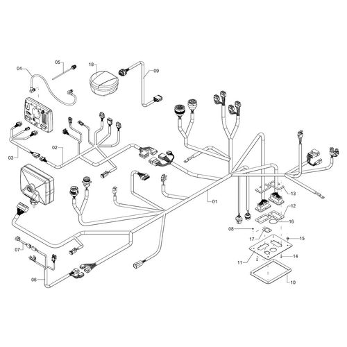 Módulo cabine - Barra de luz OMNI 700 1245239 (CONJUNTO COMPLETO)