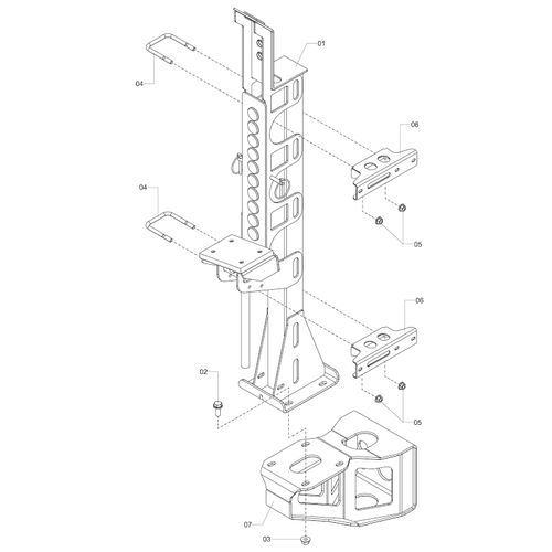 MÓDULO APOIO DA BARRA DIREITO 1245295 (CONJUNTO COMPLETO) MÓDULO APOIO DA BARRA DIREITO 1245295 (CONJUNTO COMPLETO)