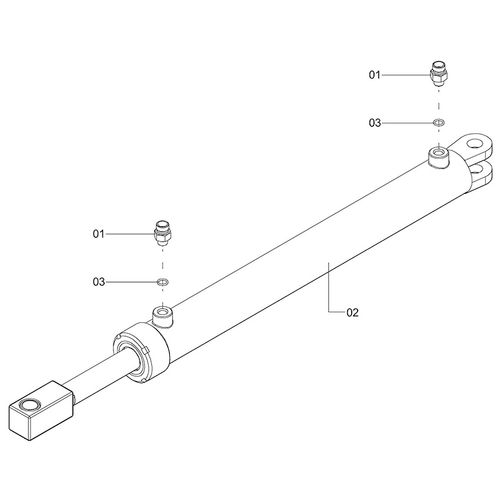 CILINDRO HIDRÁULICO BARRA 24M DKO - 1245813 - VERSÃO - SAP-2018/4-  -0