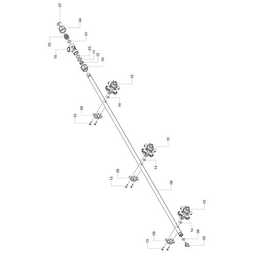 Conjunto - ramal esp. 500 - 3 bicos iso 1245882 (CONJUNTO COMPLETO) Conjunto - ramal esp. 500 - 3 bicos iso 1245882 (CONJUNTO COMPLETO)