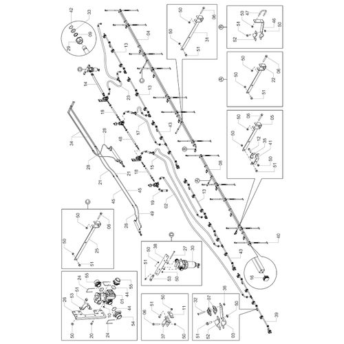 Módulo barra dir 24m espaçamento 500mm 1245903 (CONJUNTO COMPLETO)