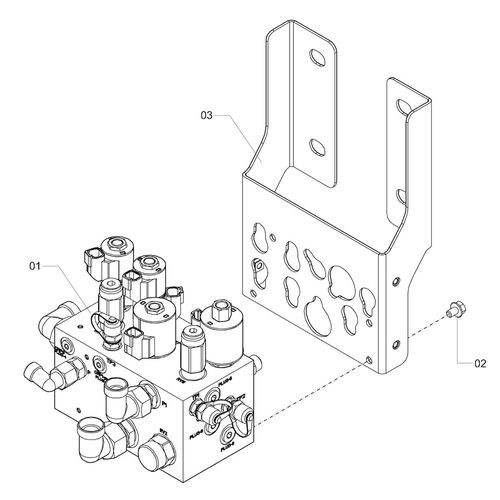 Bloco hidr sistema de adubação completo 1245920 (CONJUNTO COMPLETO)