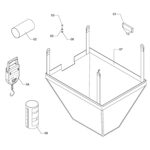 Uniport 3030NPK - Caixa acessórios 1247215 (CONJUNTO COMPLETO) Uniport 3030NPK - Caixa acessórios 1247215 (CONJUNTO COMPLETO)