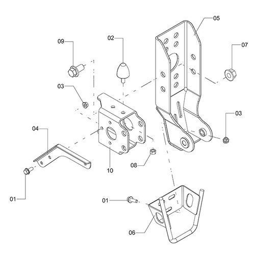 CJ TRAS INF DIREITO SUSP CABINE 1249411 (CONJUNTO COMPLETO)