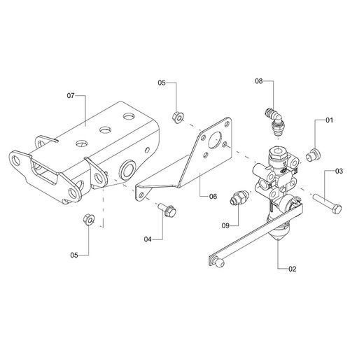 Cj tras superior direito susp cabine 1249416 (CONJUNTO COMPLETO) Cj tras superior direito susp cabine 1249416 (CONJUNTO COMPLETO)