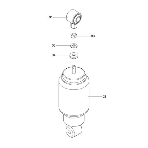 Mola pneumática com conexões 1249420 (CONJUNTO COMPLETO) Mola pneumática com conexões 1249420 (CONJUNTO COMPLETO)