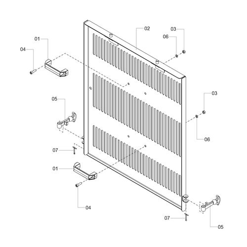 Proteção maior da esteira - montagem - 1249838 - VERSÃO - 2018/2-  -0