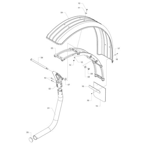 Módulo para-lama esquerdo 1250028 (CONJUNTO COMPLETO) Módulo para-lama esquerdo 1250028 (CONJUNTO COMPLETO)