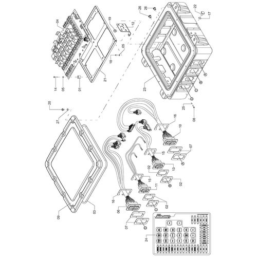 MÓDULO CAIXA ELÉTRICA 1250021 (CONJUNTO COMPLETO) MÓDULO CAIXA ELÉTRICA 1250021 (CONJUNTO COMPLETO)