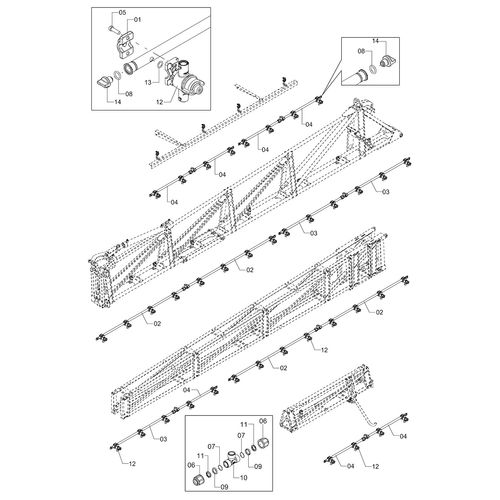 Conj. ramal esp. 350 barra 24m bijet ISO 1250443 (CONJUNTO COMPLETO) Conj. ramal esp. 350 barra 24m bijet ISO 1250443 (CONJUNTO COMPLETO)